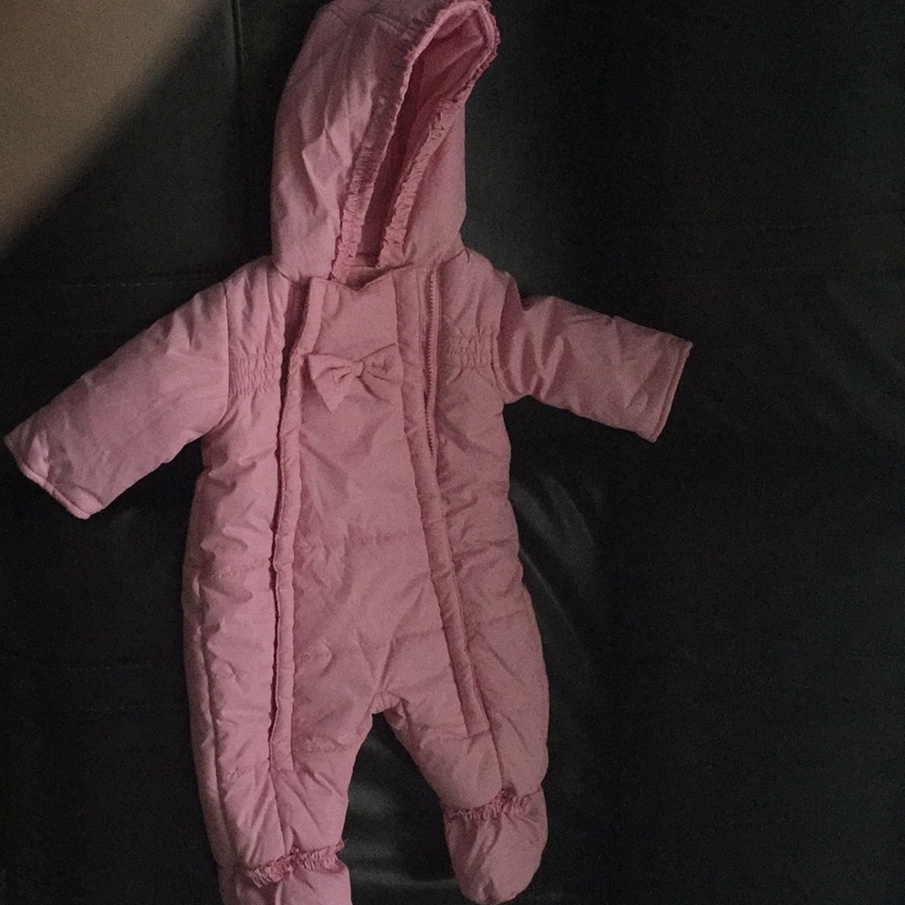 Baby girl Pink pistachio snow coat